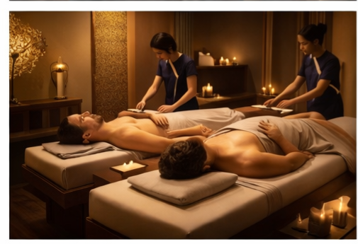 Couple massage room in Delhi spa